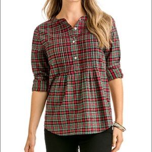 Vineyard Vines Holiday Plaid Top